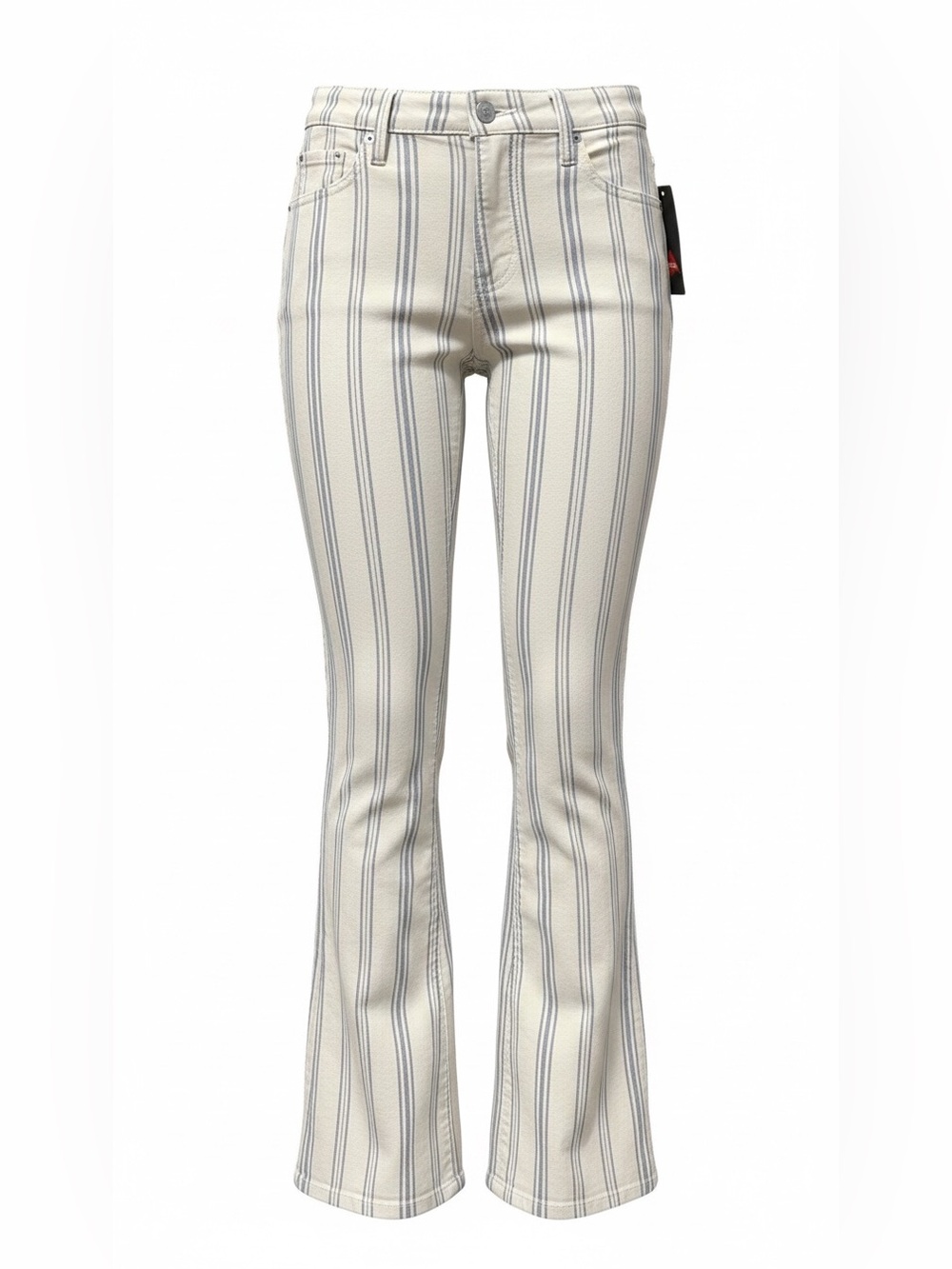 Vylette Blue & White Striped Flare Pants – Size 15/32